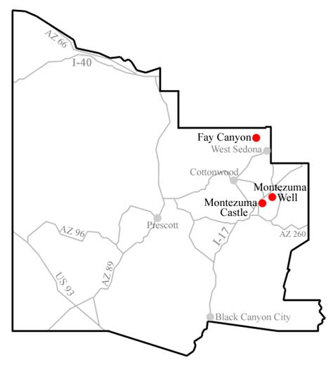 Yavapai County Map