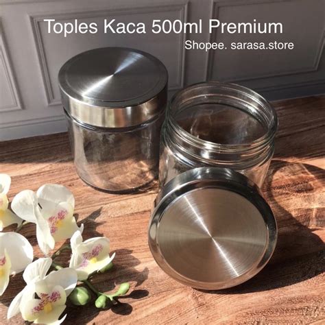 Jual Toples Jar Kaca 500ml 500 Ml Gr Gram Packaging Kemasan Wadah Glass