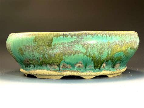 Bonsai Pot 8 5 Inches Glazed Bonsai Pots Bonsai Glaze