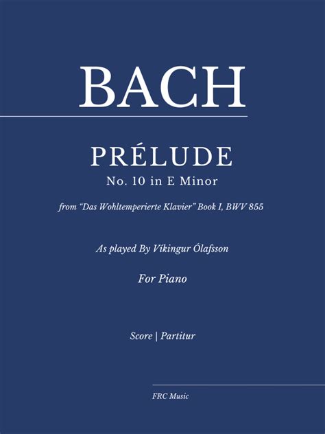 Prelude Bwv A Prelude No In B Minor As Played By V Kingur