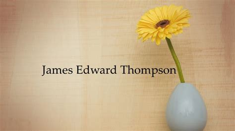 Obituary James Edward Thompson The Cullman Tribune