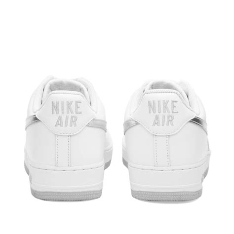 Nike Air Force 1 Low Retro White Metallic Silver And Gold End Be