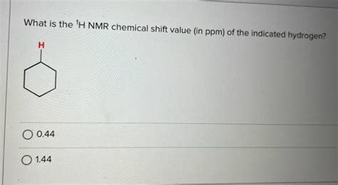 Solved What Is The 1H NMR Splitting Pattern Of The Indicated Chegg