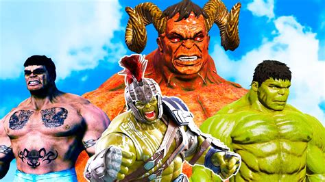 Hulk Lucifer Vs Hulk Muscle Grey Hulk Avengers Hulk Ragnarok World