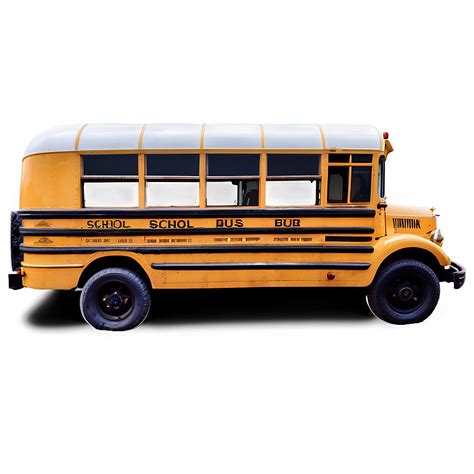 Download Vintage School Bus Side View Png 42