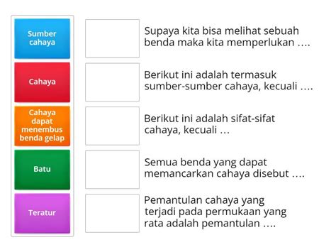 Soal Fisika Cahaya Dan Sifat Sifatnya Match Up