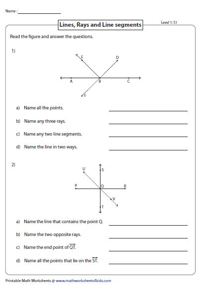 Division Of A Line Segment Worksheet With Answers - Divisonworksheets.com