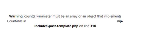 Warning Count Parameter Must Be An Array Or An Object That