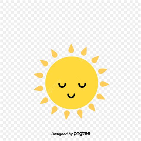 Yellow Sun PNG Picture Cute Yellow Cartoon Sun Vector Material Sun