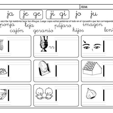 Metodo De Lectoescritura Jose Boo Letra J G Lectoescritura Fichas