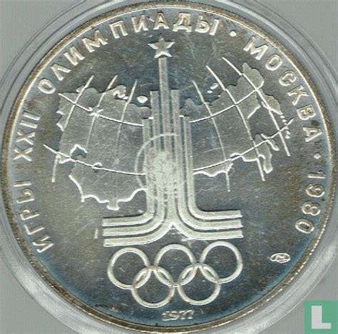 Russland Rubel Summer Olympics In Moscow Map Of Ussr Y