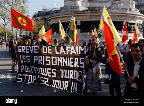 Paris France 8th April 2017 Demonstration Of Solidarity With