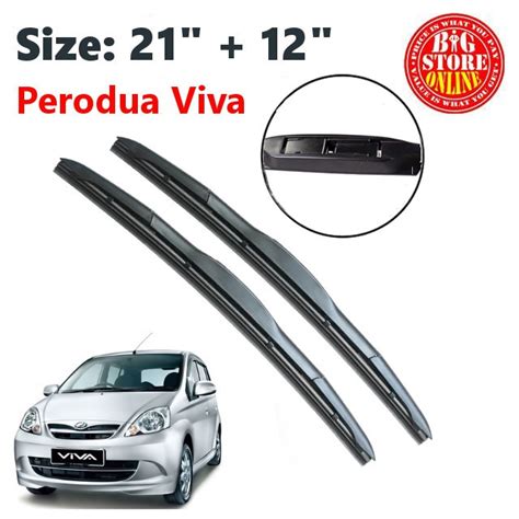 MUGEN SILICONE Car WIPER BLADE WINDSHIELD WIPER FOR PERODUA VIVA 21