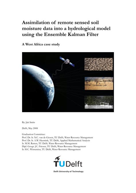 Pdf Assimilation Of Remote Sensed Soil Moisture Data Into A