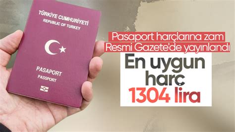 Pasaport harçlarına zam kararı Resmi Gazete de