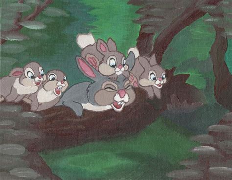 *THUMPER & SISTERS ~ Bambi, 1942 | Bambi art, Disney love, Disney favorites