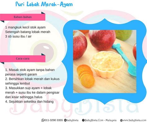 10 Resepi Makanan Untuk Bayi 6 Bulan Yang Mudah Blog Mummy Ida