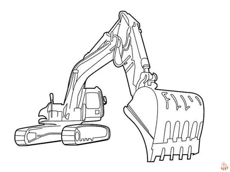 Desenhos Para Colorir De Retroescavadeira Para Imprimir Para F S De