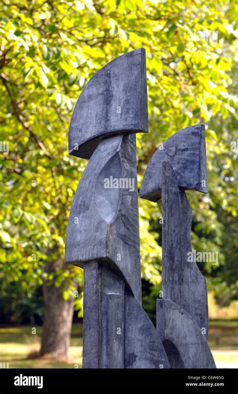 Core By Nick Moran Sculpture At Leicester Botanic Garden Uk Stock