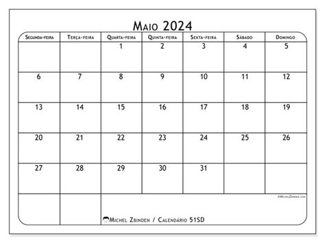 Calendário De Maio De 2024 Para Imprimir 62sd” Michel Zbinden Br