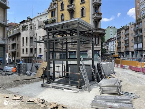 Milano Centro Storico Cantieri Tratta Centrale M4 Giugno 2024