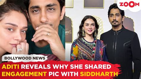 Aditi Rao Hydari Reveals The Reason Behind Sharing The Engagement