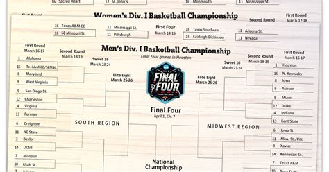 Download And Print Your 2023 Ncaa Men’s And Women’s Tournament Brackets The Seattle Times