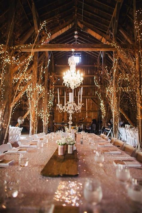 Barn Wedding Reception Table Decoration Ideas Deer Pearl Flowers