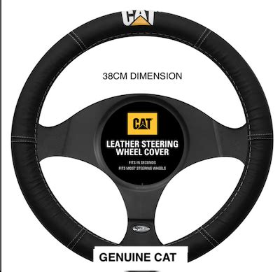 Caterpillar Leather Steering Wheel Cover Dd Auto Accessories