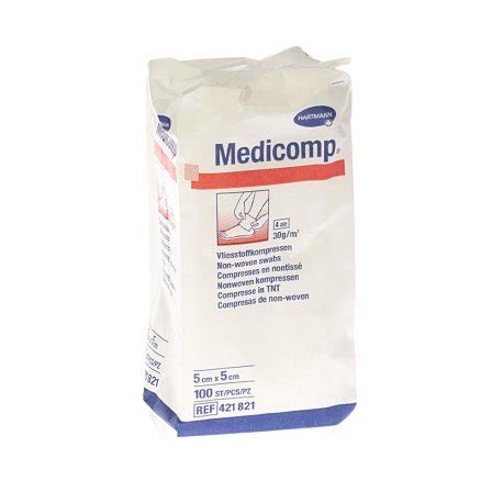 Hartmann Medicomp Compresses En Non Tiss Non St Riles Plis Cm X Cm