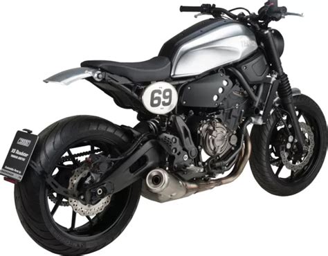 YAMAHA MT 07 XSR700 KEDO Kennzeichenhalter Schwarz Schwingen Montage