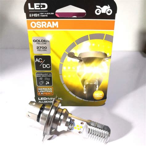 LAMPU DEPAN LED YAMAHA JUPITER MX KING 150 ORIGINAL OSRAM H4 HS1 KAKI 3