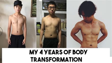 My 4 Years Body Transformation 2016 2020 Brandonkfitness Youtube