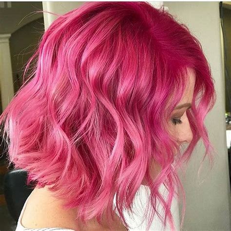 Colorful Pink Hairstyles 36 • Dressfitme Bright Pink Hair Magenta Hair Hot Pink Hair Hair