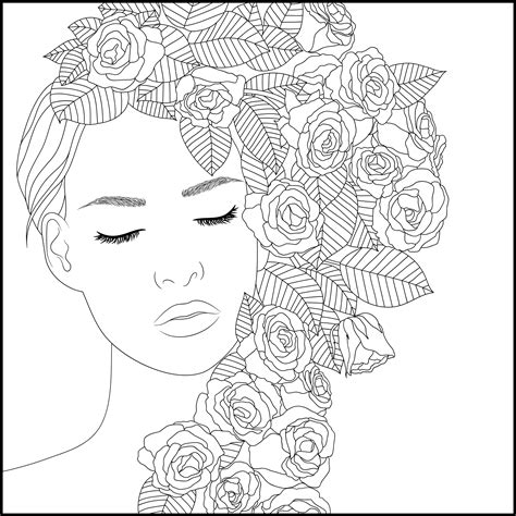 71 Printable Fanciful Faces Coloring Book Renellekeldon