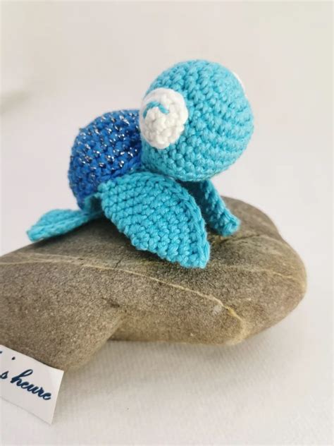 Tortue De Mer Amigurumi Kawaii Fait Main Au Crochet La Mu S Heure