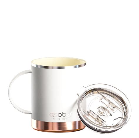 Asobu Ultimate Stainless Steel Ceramic Inner Coating Coffee Mug With