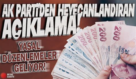 AK Parti den heyecanlandıran açıklama Yasal düzenlemeler geliyor