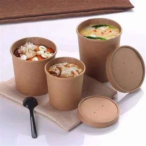 500 Ml Kraft Paper Food Container At Rs 135piece In Rajkot Id 2850429043388