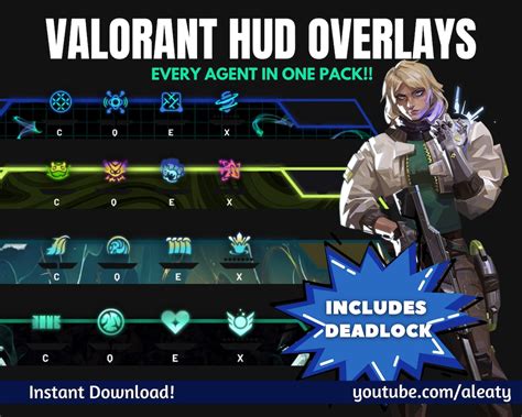 Valorant Hud Overlays Twitch Overlay Obs Overlay Etsy