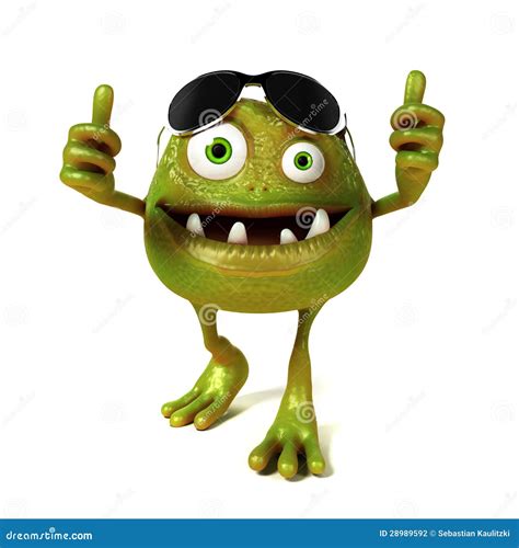 Funny Bacteria Toon Character Stock Photography Image 28989592