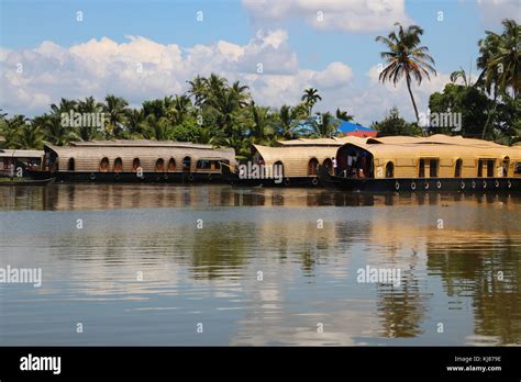 Kerala traditional house boat in backwaters Stock Photo - Alamy