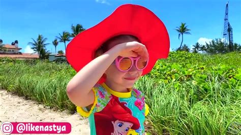 Nastya And Dad Play On The Beach With Toys Video Dailymotion