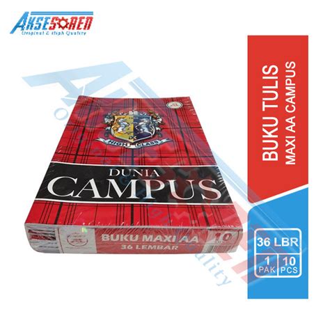 Jual Aksesoren Buku Tulis Sekolah Campus Maxi Aa Pack Isi