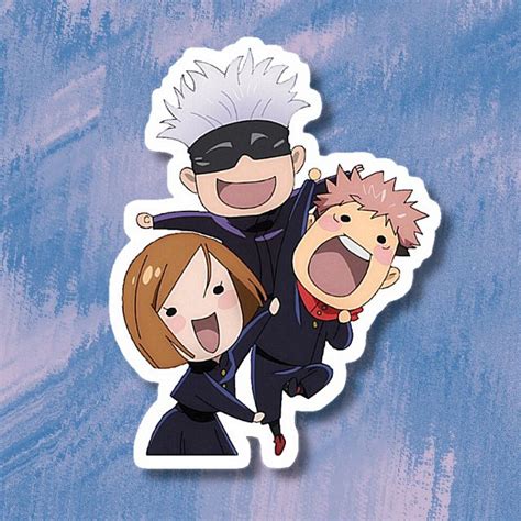 Jujutsu Kaisen Chibi Nobara Gojo Itadori Sticker By FlimJim123 In 2021