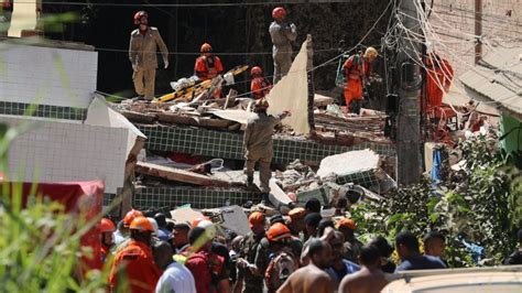 Sobe Para 19 Número De Mortos Em Desabamento De Prédios No Rio De