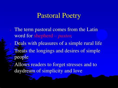 PPT - Pastoral Poetry PowerPoint Presentation, free download - ID:6019284