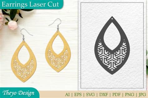 Earrings Laser Cut Earrings Design Graphic By Theyo Design Creative