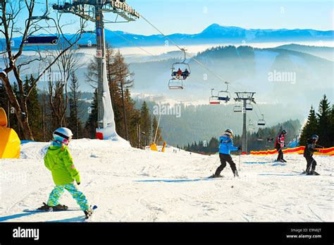 Bukovel Ski Resort Stock Photo Alamy