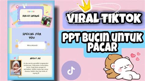 Cara Bikin Ppt Bucin Buat Pacar Youtube